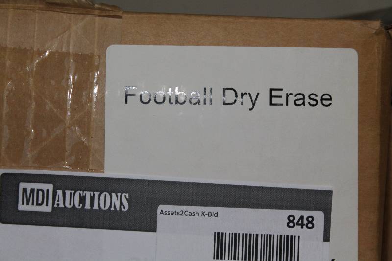 lot 848 image: Box Lot of Football Dry-Erase Play Maker Boards. C.H.A. Brand.
