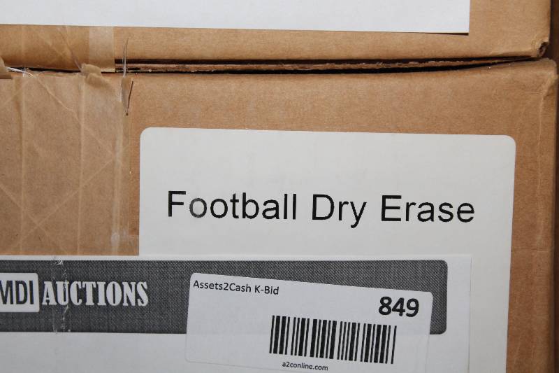 lot 849 image: Box Lot of Football Dry-Erase Play Maker Boards. C.H.A. Brand.