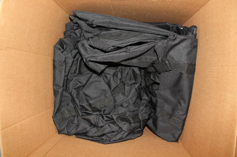 lot 860 image: Box Lot of Black Tote Bags.