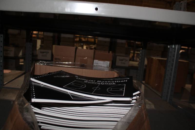 lot 866 image: Box Lot of Official Lacrosse Score Books C.H.A. Brand Spiral Bound.