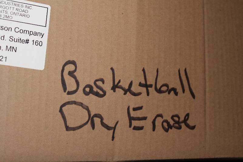 lot 961 image: Shelf Lot Including Basketball Play Maker Dry Erase Board C.H.A. Brand.