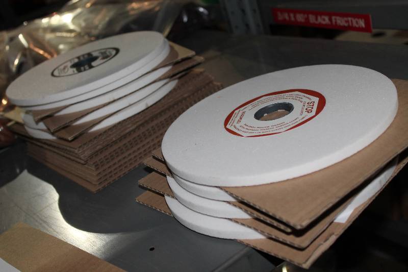 lot 969 image: Lot of (9) Precision Balance Sharp Zone Grinding Wheels 80 Grit.
