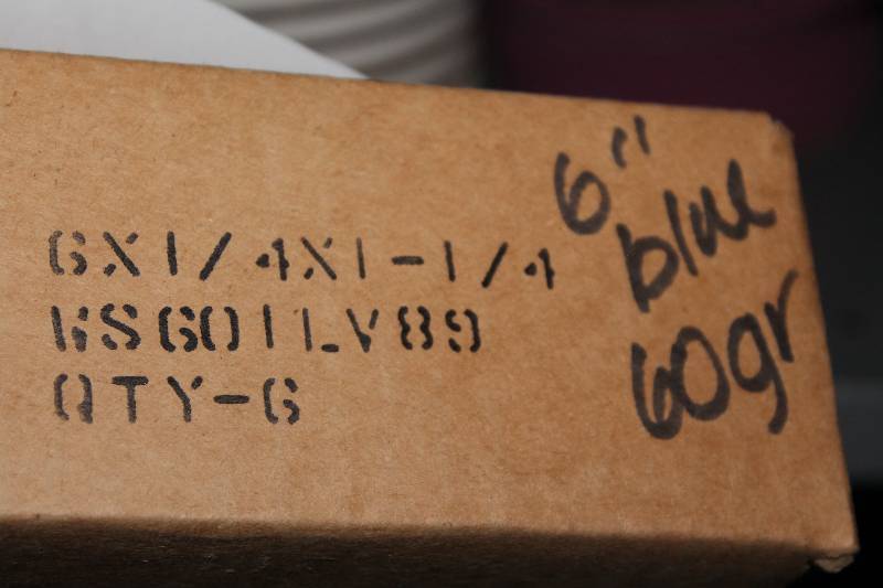 lot 983 image: Lot of (6) Grinding Wheels 60 Grit 6  6 x 14 x 1-34.