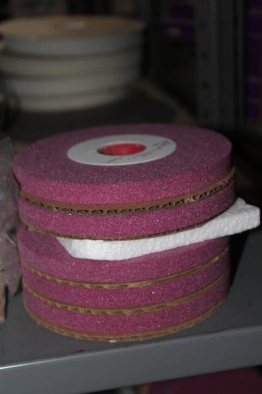 lot 977 image: Lot of (5) 6 x 12 x 1-14 Grinding Wheels Max RPM 4140.