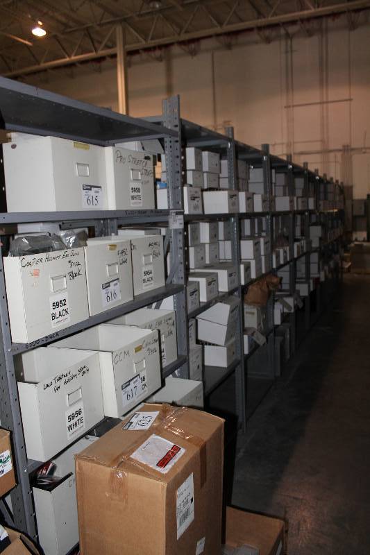 lot 39 image: Lot of (10) Metal Shelving Units 36 x 24 x 87 Contents Not Included.