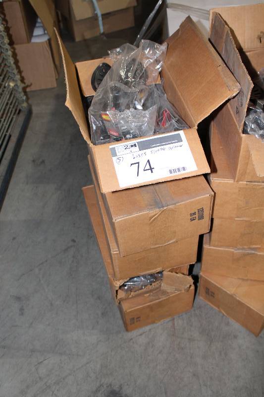 lot 74 image: Box Lot of (5) Great Cooks Slotted Spoons Black Plastic.