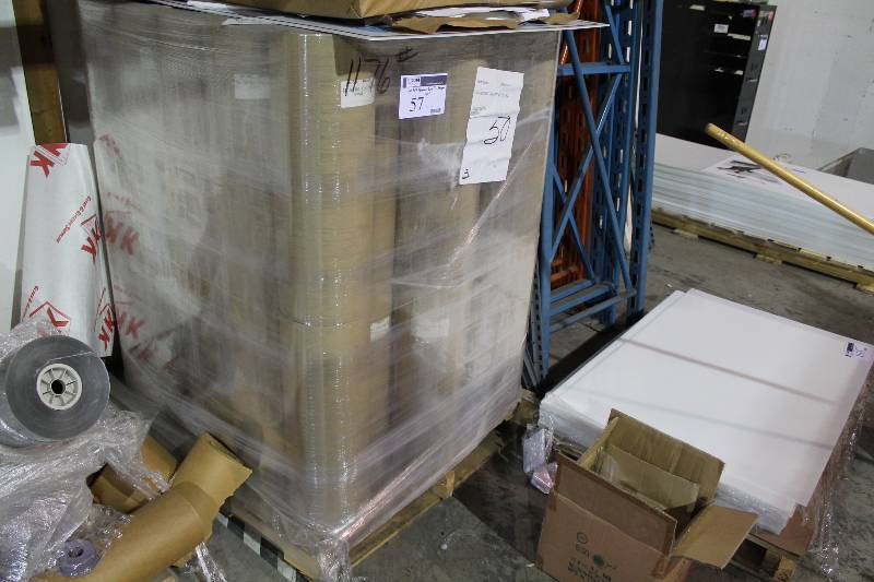 lot 57 image: Roll Lot of (50) Brown Kraft Paper 24.