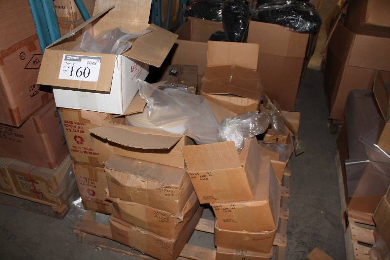 lot 160 image: Pallet Lot of Plastic Bags Clear Sealable & Non-Sealable Styles.