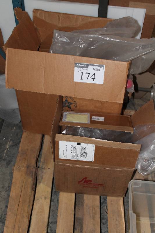 lot 174 image: Box Lot of (2) Stick Handling Training Balls Wood FinishRed.