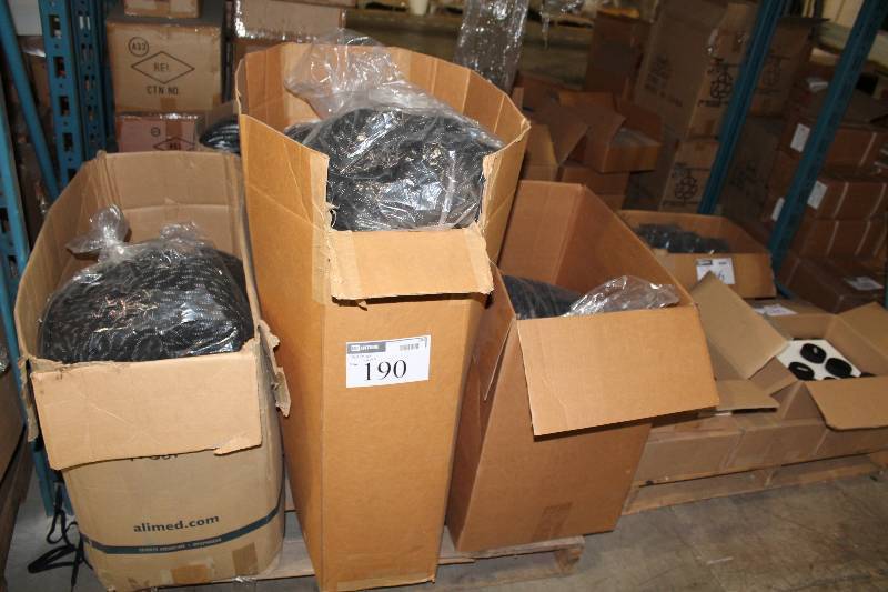 lot 190 image: Pallet Lot of Hockey Skate Laces Black 4 Boxes.