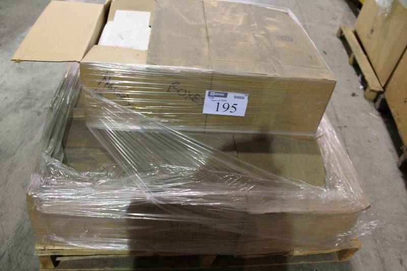 lot 195 image: Pallet Lot of Paper Boxes.