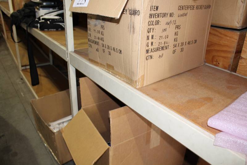 lot 223 image: Box Lot of (3) Centerpede Skate Guards PurpleWhite app. 100perBox.