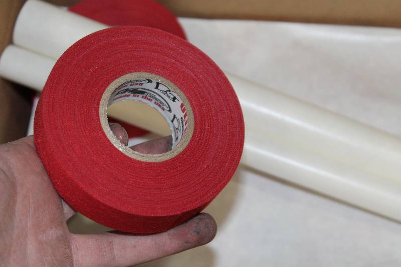 lot 259 image: Box Lot of (2) C.H.A. Red Cloth Tape 1 x 25Yards.