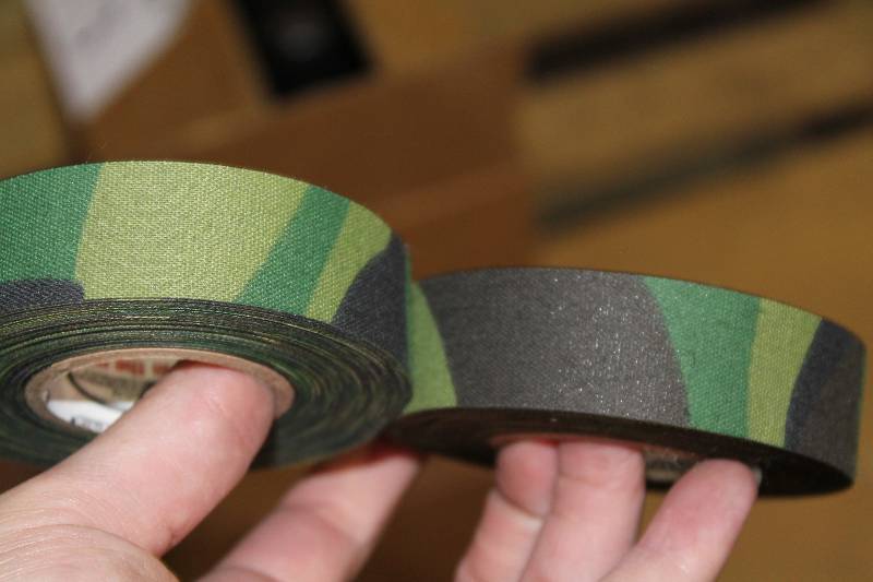 lot 271 image: Box Lot of (3) C.H.A. Camo Green Cloth Tape 1 x 20Yards 36perBox.