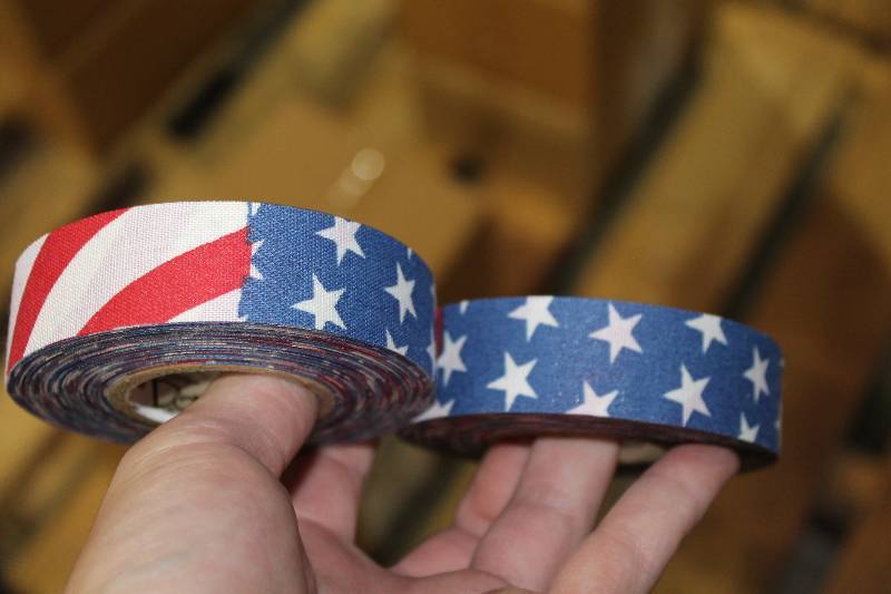 lot 277 image: Box Lot of (2) C.H.A. USA Flag Cloth Tape 1 x 20Yards 36perBox.