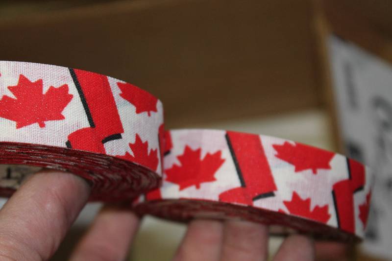 lot 279 image: Box Lot of (2) C.H.A.Canadian Flag Cloth Tape 1 x 20Yards 36perBox.