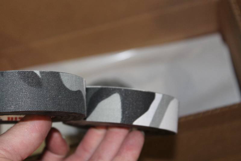 lot 282 image: Box Lot of (2) C.H.A.Winter Camo Cloth Tape 1 x 20Yards 36perBox.