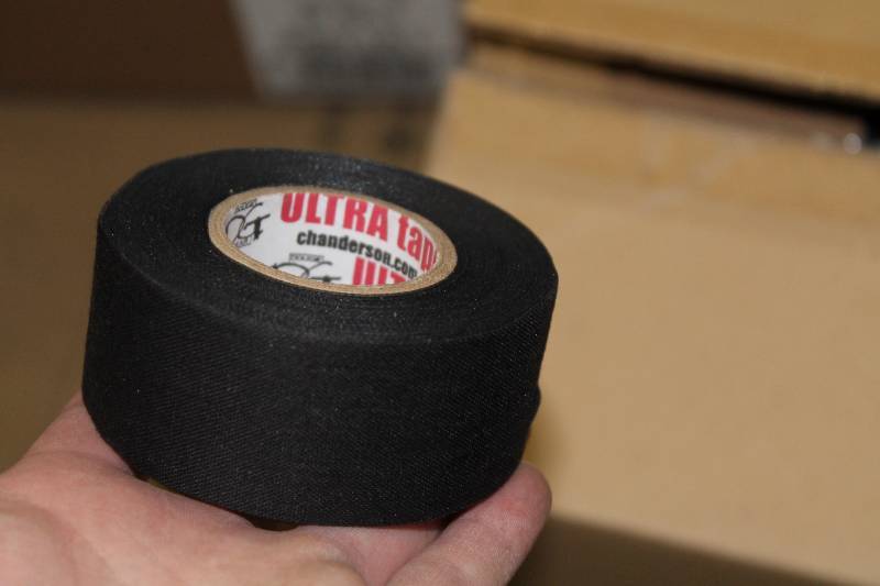 lot 293 image: Box Lot of (2) C.H.A. Black Cloth Tape 36mm x 15yd 90perBox.