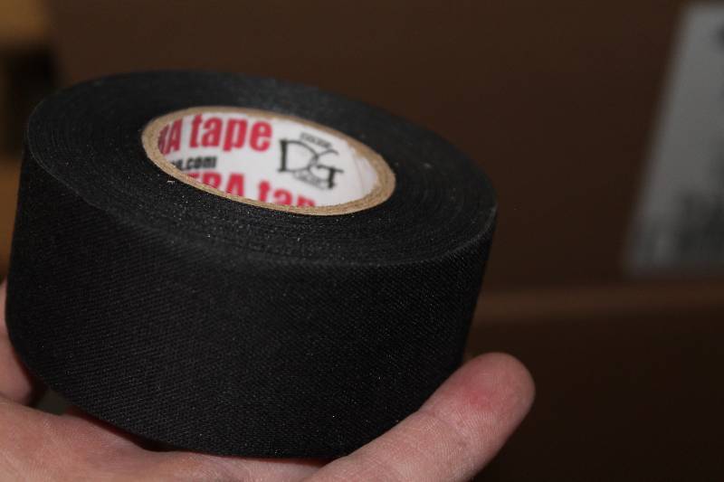 lot 301 image: Box Lot of (2) C.H.A. Black Cloth Tape 1.5 x 30Yard 54 RollsBox.