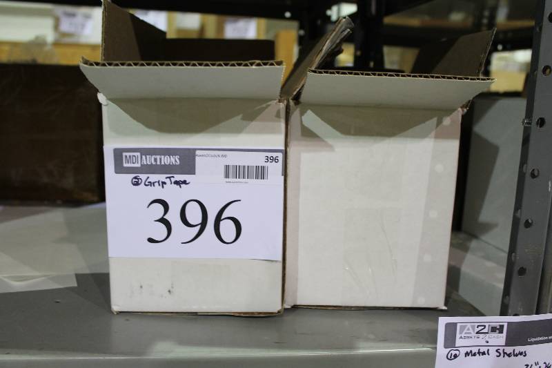 lot 396 image: Box Lot of (2) White Grip Tape 1.5 x 5yd 32 Rolls.