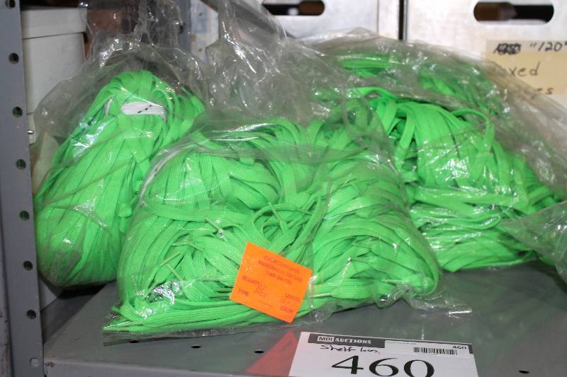 lot 460 image: Shelf Lot Including C.H.A. Laces, 72, 12 GR Neon Green.