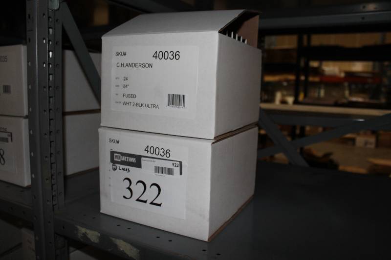 lot 322 image: Box Lot of (2) The Ultra Lace Sonic Tip Skate Lace 84 White wBlack 24perBox.