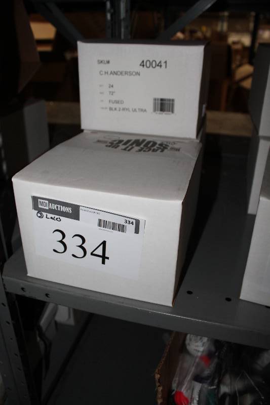 lot 334 image: Box Lot of (1) The Ultra Lace Sonic Tip Skate Lace 72 Black 24perBox.