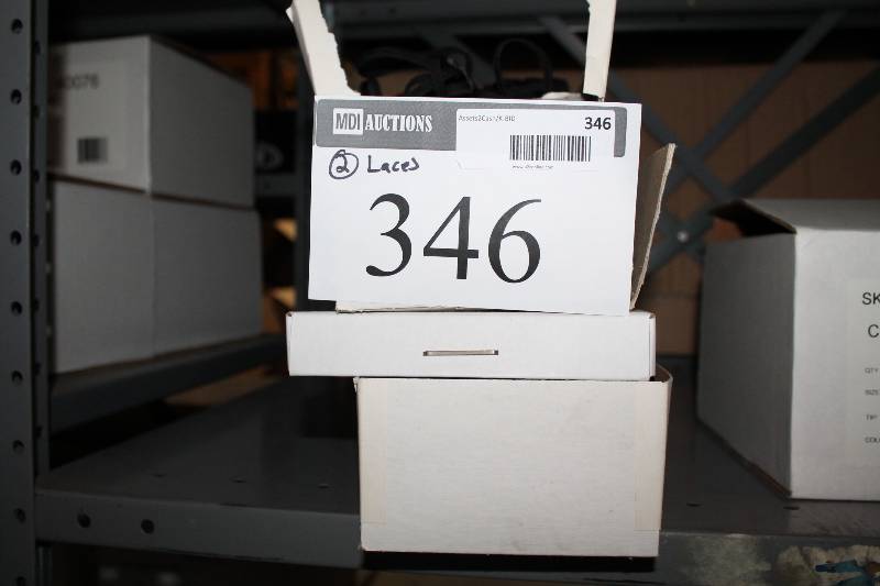 lot 346 image: Box Lot of (2) Bull Dog Shoe Laces Plastic Black.