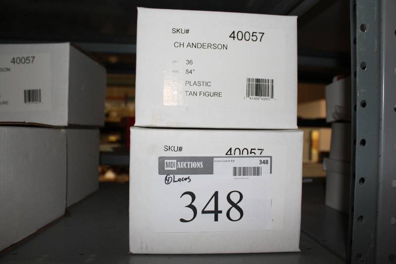 lot 348 image: Box Lot of (4) C.H.A. Figure Skating Laces 84 Plastic Tan  36perBox.