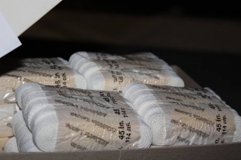 lot 363 image: Box Lot of (2) C.H.A. Laces White.