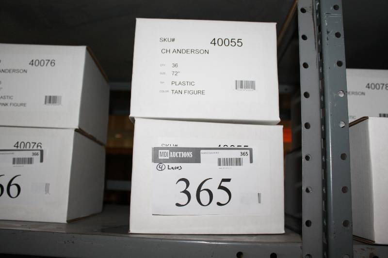 lot 365 image: Box Lot of (4) C.H.A. Figure Skating Laces Plastic Tan 36perBox.