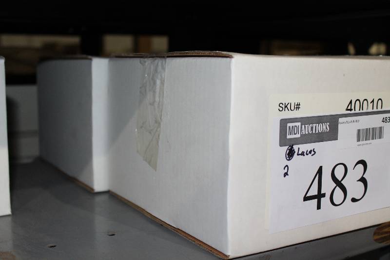 lot 483 image: Box Lot of (2) C.H.A. Hockey Laces 96 PurpleBlack app. 36perBox.