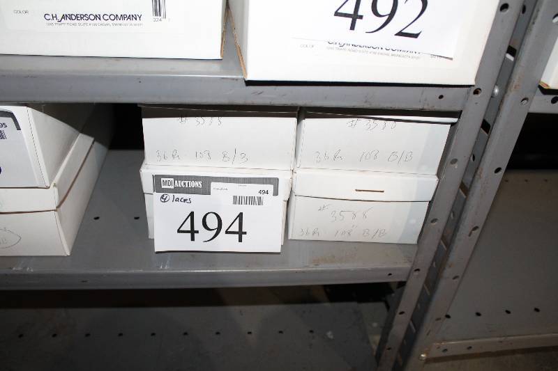 lot 494 image: Box Lot of (4) 108 Heavy-Duty Laces BlackBlue 36perBox.