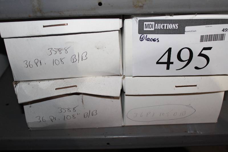 lot 495 image: Box Lot of (4) 108 Heavy-Duty Laces BlackBlue 36perBox.