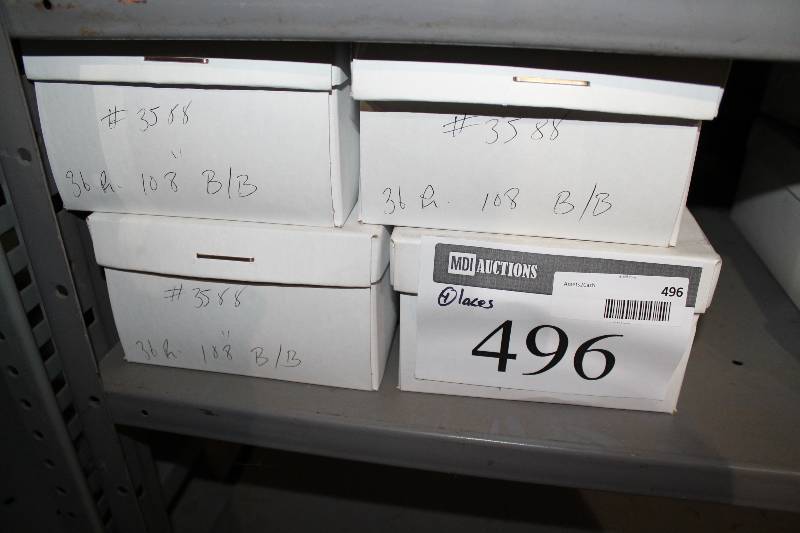 lot 496 image: Box Lot of (4) 108 Heavy-Duty Laces BlackBlue 36perBox.