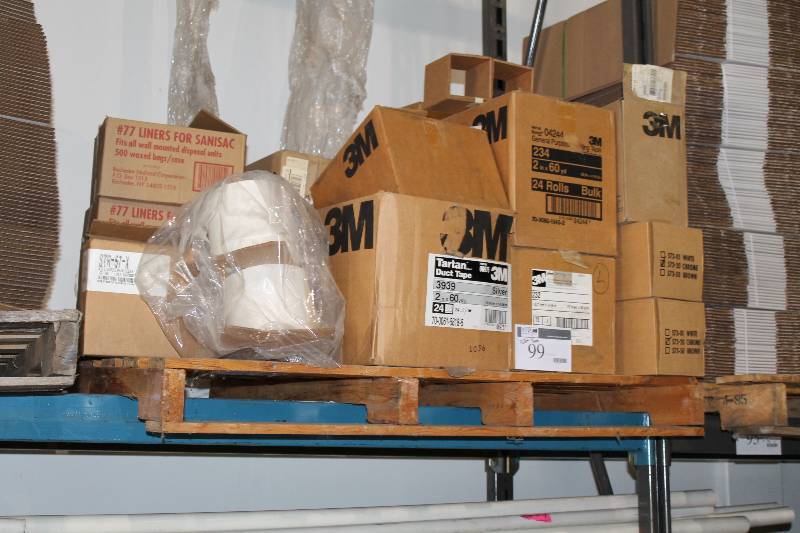 lot 99 image: Pallet of 3M Tape Including Packing Tape And More.