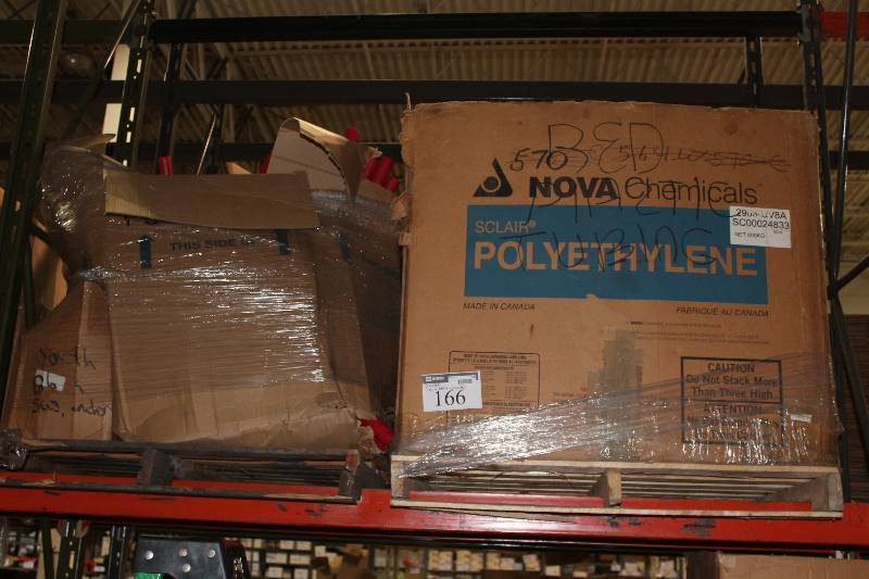 lot 166 image: Pallet Lot of (3) Red Tubes Red Elbow ConnectorsBlack Connectors.