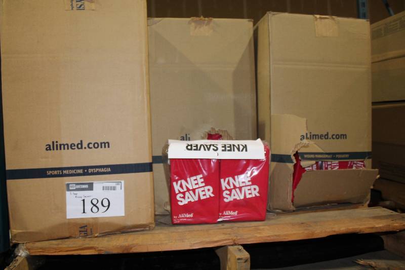 lot 189 image: Box Lot of (3) Knee Saver Knee Guards 3 Boxes 30pcsBox.