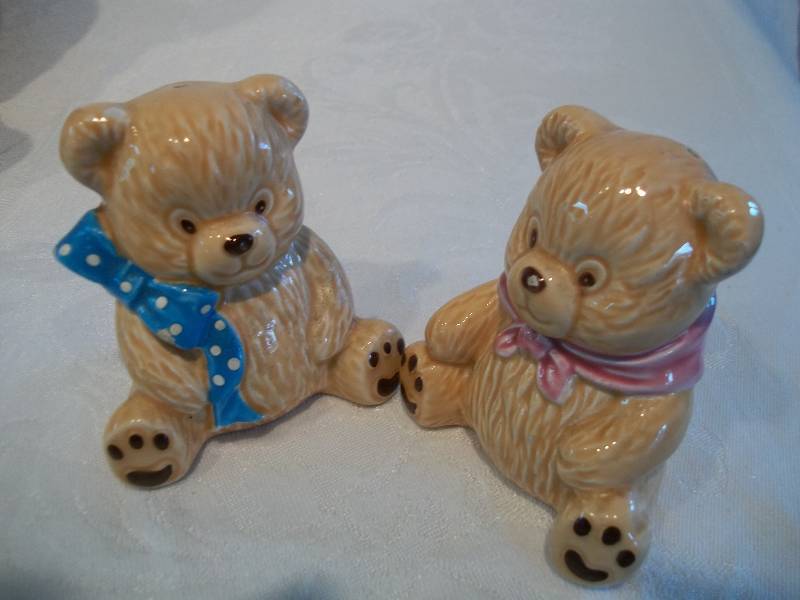 Assorted Beer Mugs, Bear Cookie Jar and Salt & Pepper Shakers