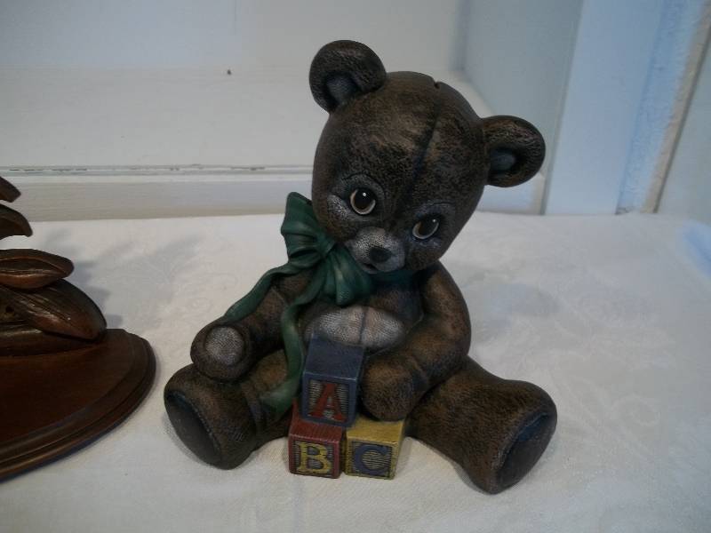 Coin Bank, Box, & Wood Art