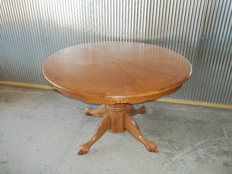 Wooden Table with Six Wooden Chairs