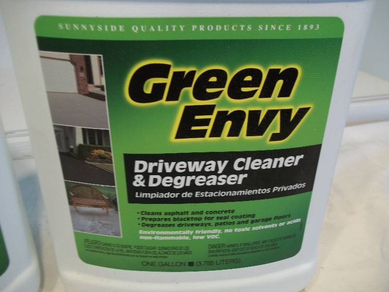 Jugs of Driveway Cleaner