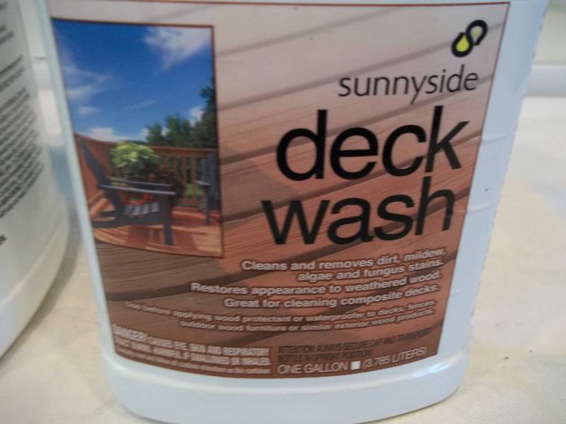 Jugs of Deck Wash