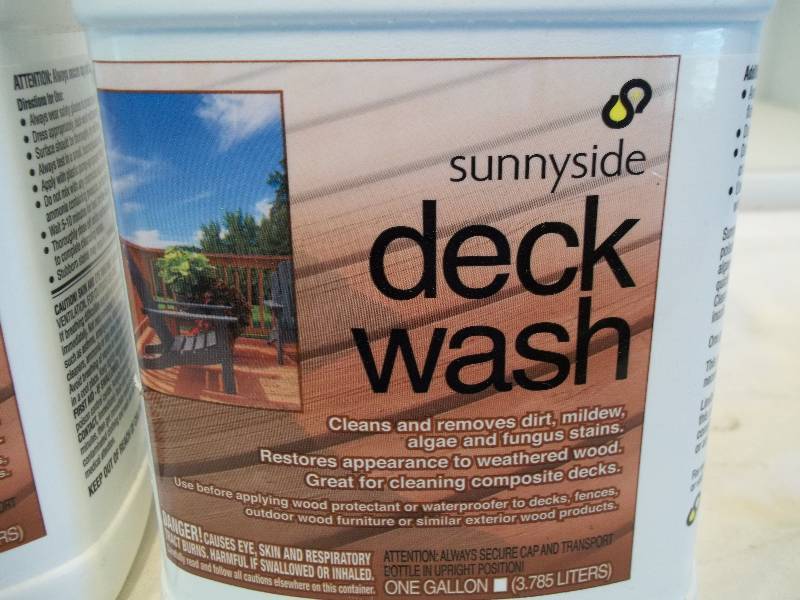 Jugs of Deck Wash