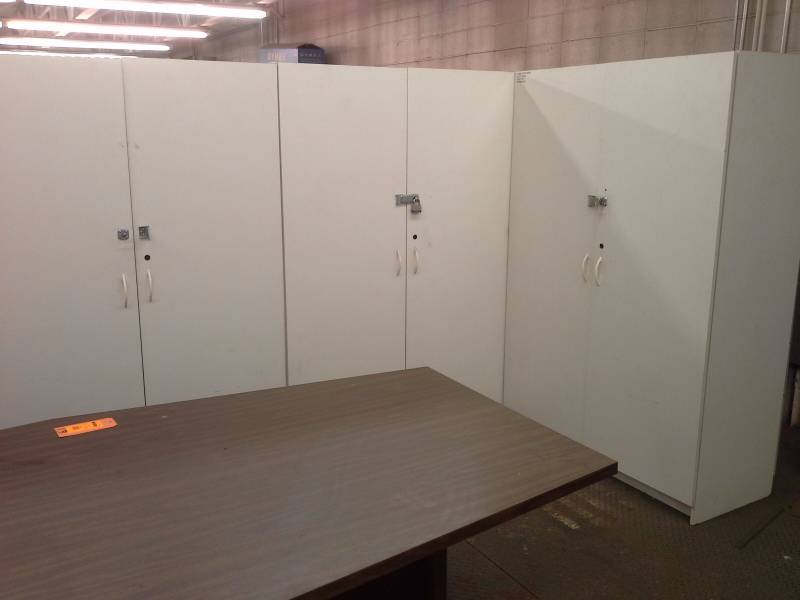 3 Upright Cabinets