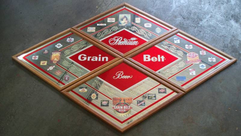 lot 18 image: Grain Belt Mirror