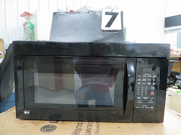 LG Black Microwave