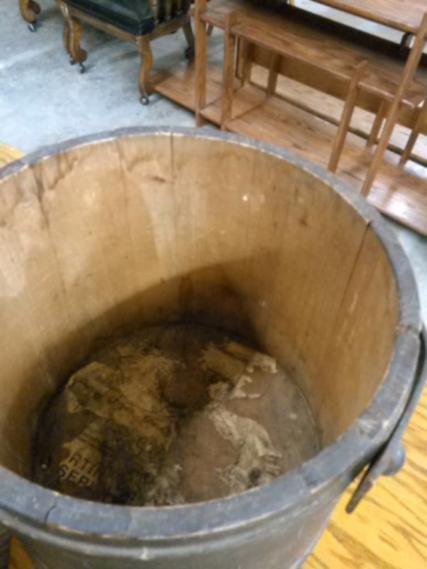 ANTIQUE BARREL BUCKET-GREAT CONDTION