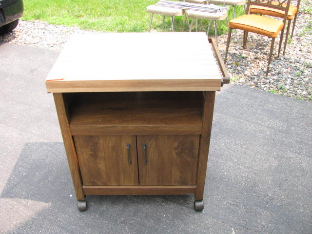 kitchen cart could be used as an island