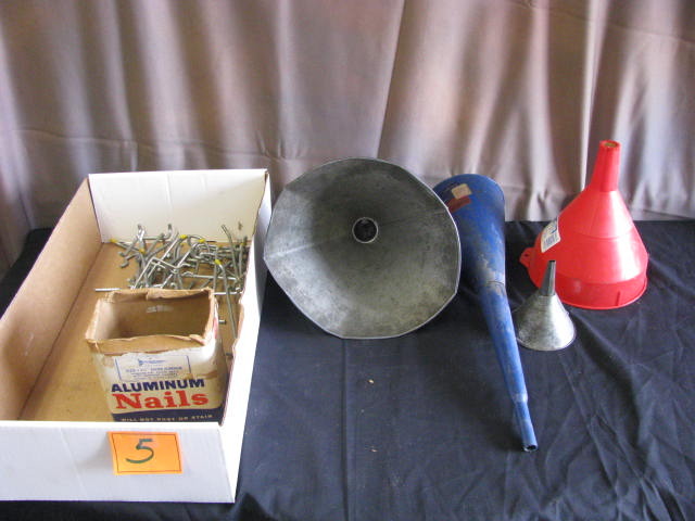 funnels pegboard hooks and nails